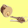  898 brass mortise cylinder